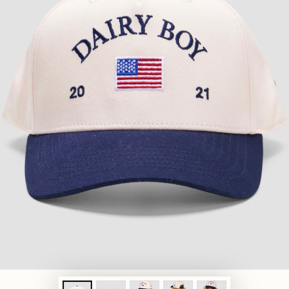 ISO DAIRY BOY EAST COAST TRUCKER HAT NAVY